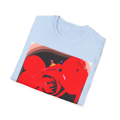 Sophie’s Saturday Floral Abstract T-Shirt — Red Rose Graphic Tee