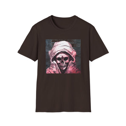 Grim Reaper Graphic Tee, Unisex Softstyle T-Shirt with Edgy Design, Halloween Apparel, Casual Streetwear, Gothic Fashion, Perfect Gift