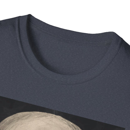 Skull Art Unisex Softstyle T-Shirt - Edgy Graphic Tee for Halloween, Festival Wear, Music Lovers, Gift Idea, Casual Style