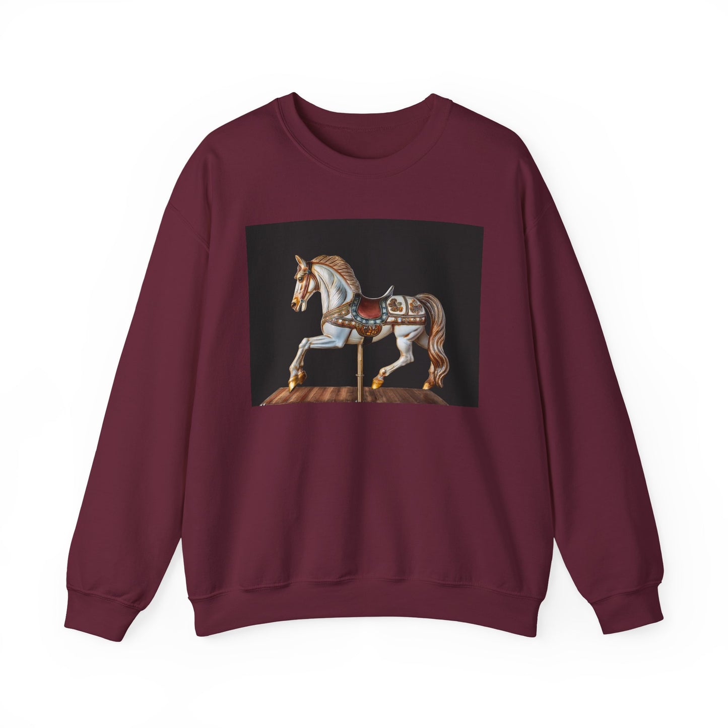 Vintage Carousel Horse Crewneck Sweatshirt, Cozy Sweatshirt, Equestrian Gift, Animal Art Sweatshirt, Unique Fall Apparel, Celebration [...]