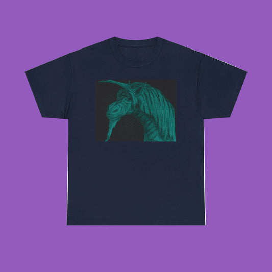 Green Unicorn Tee - Original Hand Drawn Design