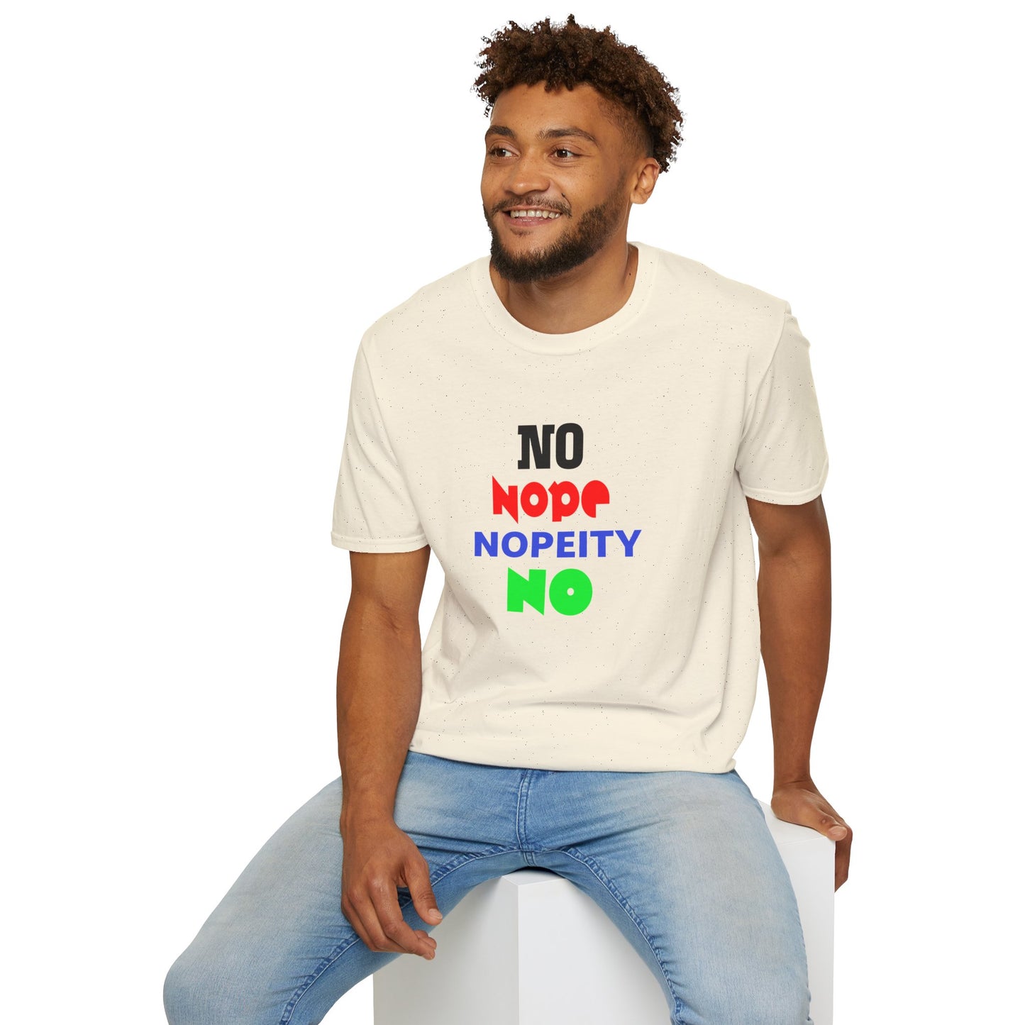Nopeity Unisex Softstyle T-Shirt, Funny Tee, Gift for Friends, Casual Wear, Birthday Present, Humor Apparel