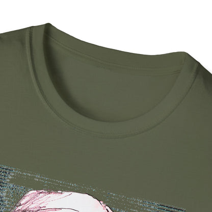 Grim Reaper Graphic Tee, Unisex Softstyle T-Shirt with Edgy Design, Halloween Apparel, Casual Streetwear, Gothic Fashion, Perfect Gift