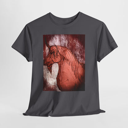 Artistic Unicorn Fantasy Print Unisex Heavy Cotton Tee