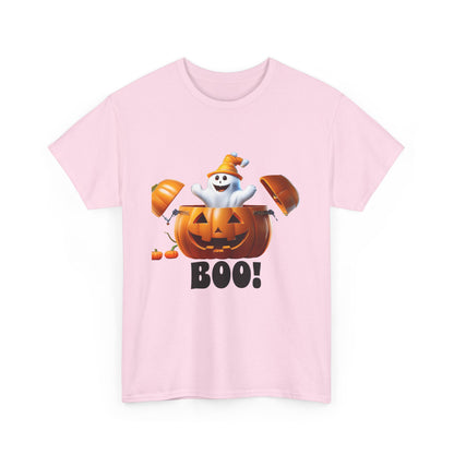 Halloween Jack-in-the-Box, unisex cotton tee