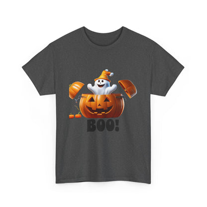 Halloween Jack-in-the-Box, unisex cotton tee