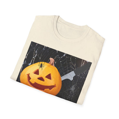 Halloween Pumpkin Horror T-Shirt, Unisex Tee, Spooky Shirt, Fall Fashion, Halloween Costume, October Celebration Gear