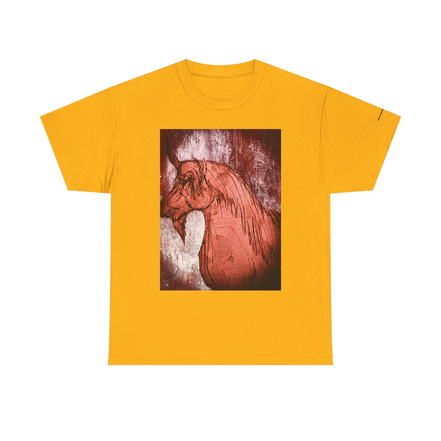 Artistic Unicorn Fantasy Print Unisex Heavy Cotton Tee