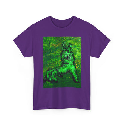 Graphic Tee — Neon Green Fantasy Art