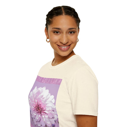 Pale Pink Flowers Abstract Unisex T-Shirt