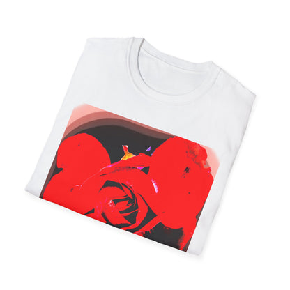 Sophie’s Saturday Floral Abstract T-Shirt — Red Rose Graphic Tee