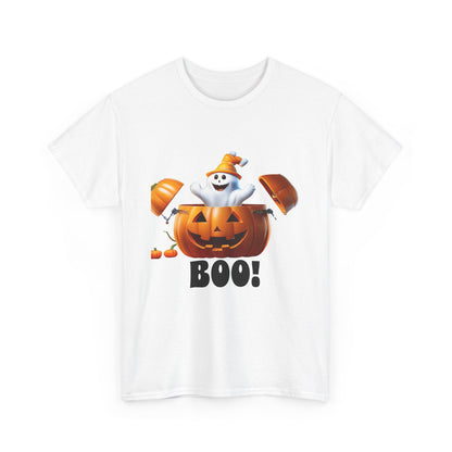 Halloween Jack-in-the-Box, unisex cotton tee