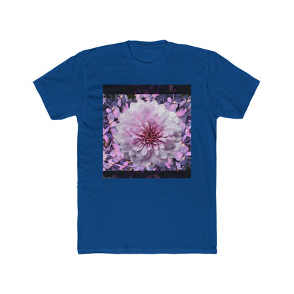 Floral Lilacs Bloom Unisex Cotton Crew Tee, Floral T-Shirt, Summer Outfit, Gift for Nature Lovers, Eco-Friendly Apparel, Botanical Tee