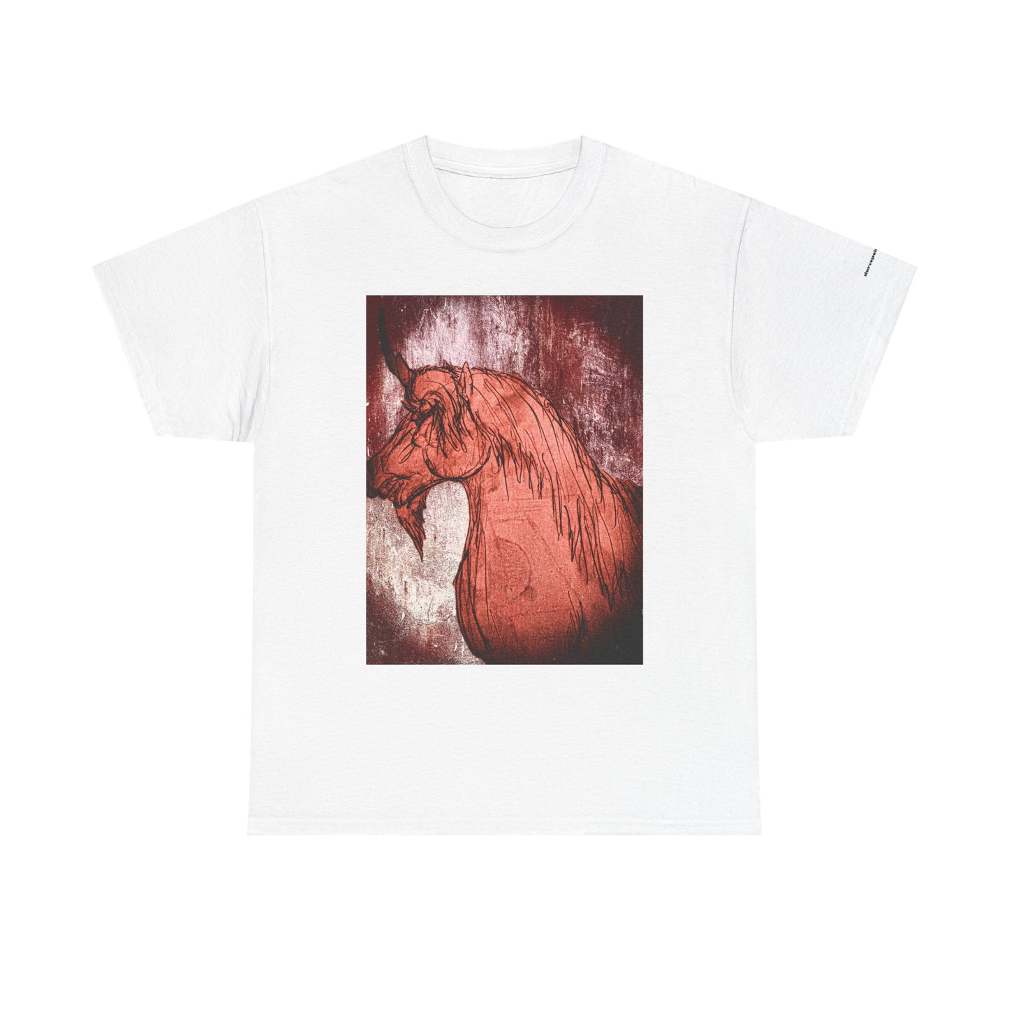 Artistic Unicorn Fantasy Print Unisex Heavy Cotton Tee
