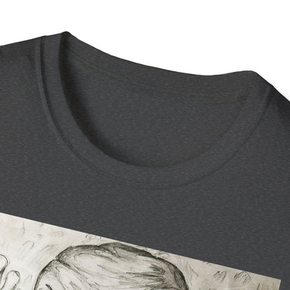 Grim Reaper Graphic Tee | Unisex Softstyle T-Shirt, Halloween Apparel, Edgy Fashion, Unique Gift, Gothic Style, Casual Wear