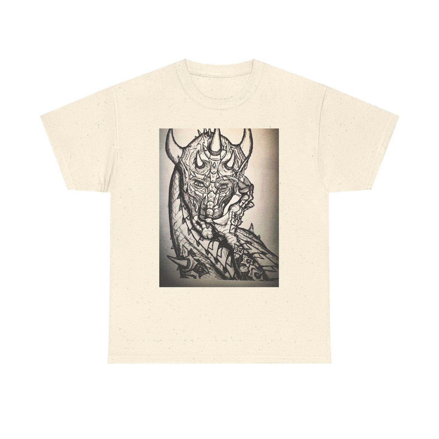Dragon Art Unisex Heavy Cotton Tee, Graphic Tee, Unique Gift, Casual Wear, Fantasy Clothing, Art Inspired Shirt