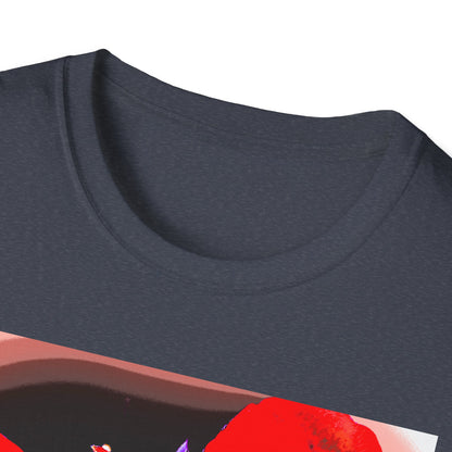 Sophie’s Saturday Floral Abstract T-Shirt — Red Rose Graphic Tee