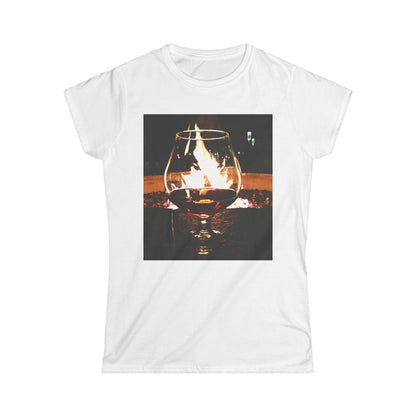 Elegant Wine-Themed Women's Softstyle Tee, Perfect for Wine Lovers, cognac enthusiasts. Casual Outings, Gifts for Her, Cozy Gatherings, and Wine Events