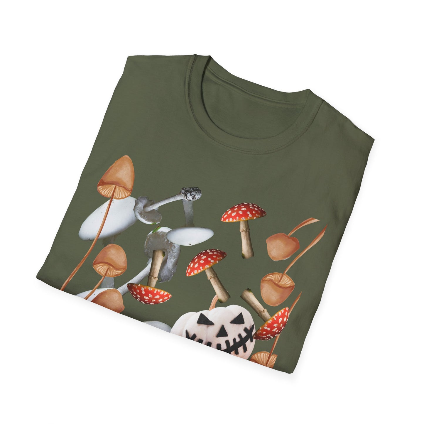 Funny Mushrooms Unisex T-Shirt - Falling from the Sky Pumpkinheads