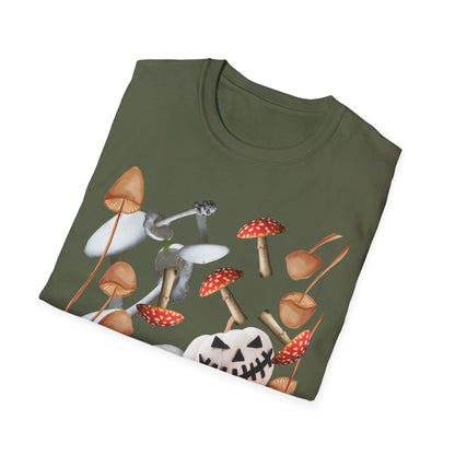 Funny Mushrooms Unisex T-Shirt - Falling from the Sky Pumpkinheads
