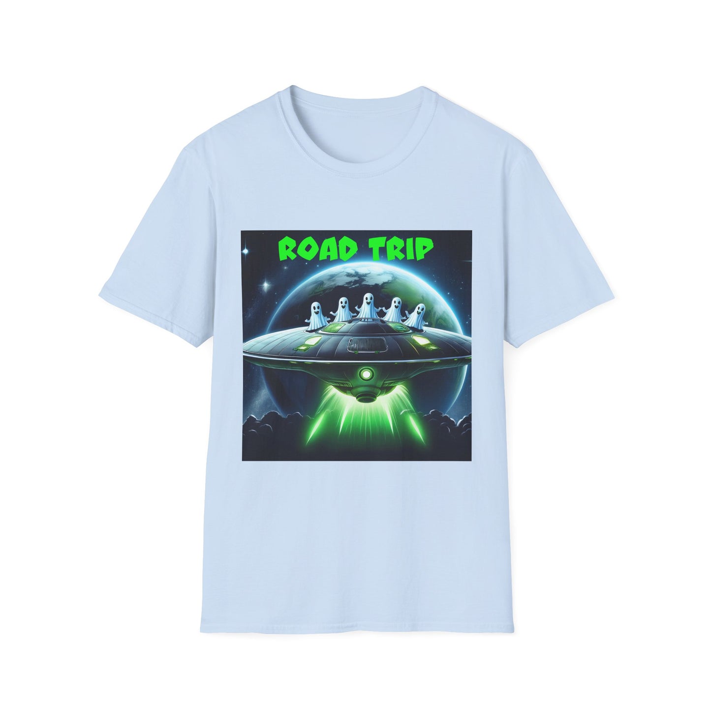 Retro Road Trip Alien T-Shirt | Unisex Graphic Tee, Space Adventure Shirt, Gift for Travelers, Cool Summer Tee, Road Trip Essentials