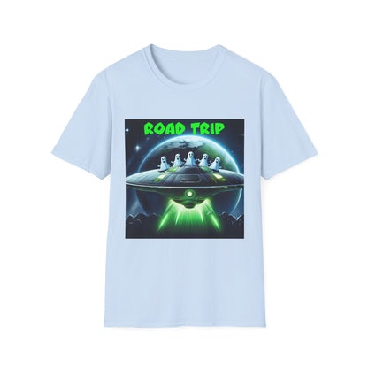 Retro Road Trip Alien T-Shirt | Unisex Graphic Tee, Space Adventure Shirt, Gift for Travelers, Cool Summer Tee, Road Trip Essentials