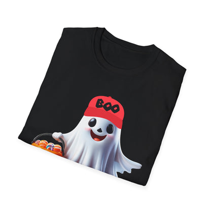 Fun Halloween Ghost T-Shirt, Boo Ghost Tee, Unisex Halloween Shirt, Cute Ghost Costume Top, Spooky Season Apparel