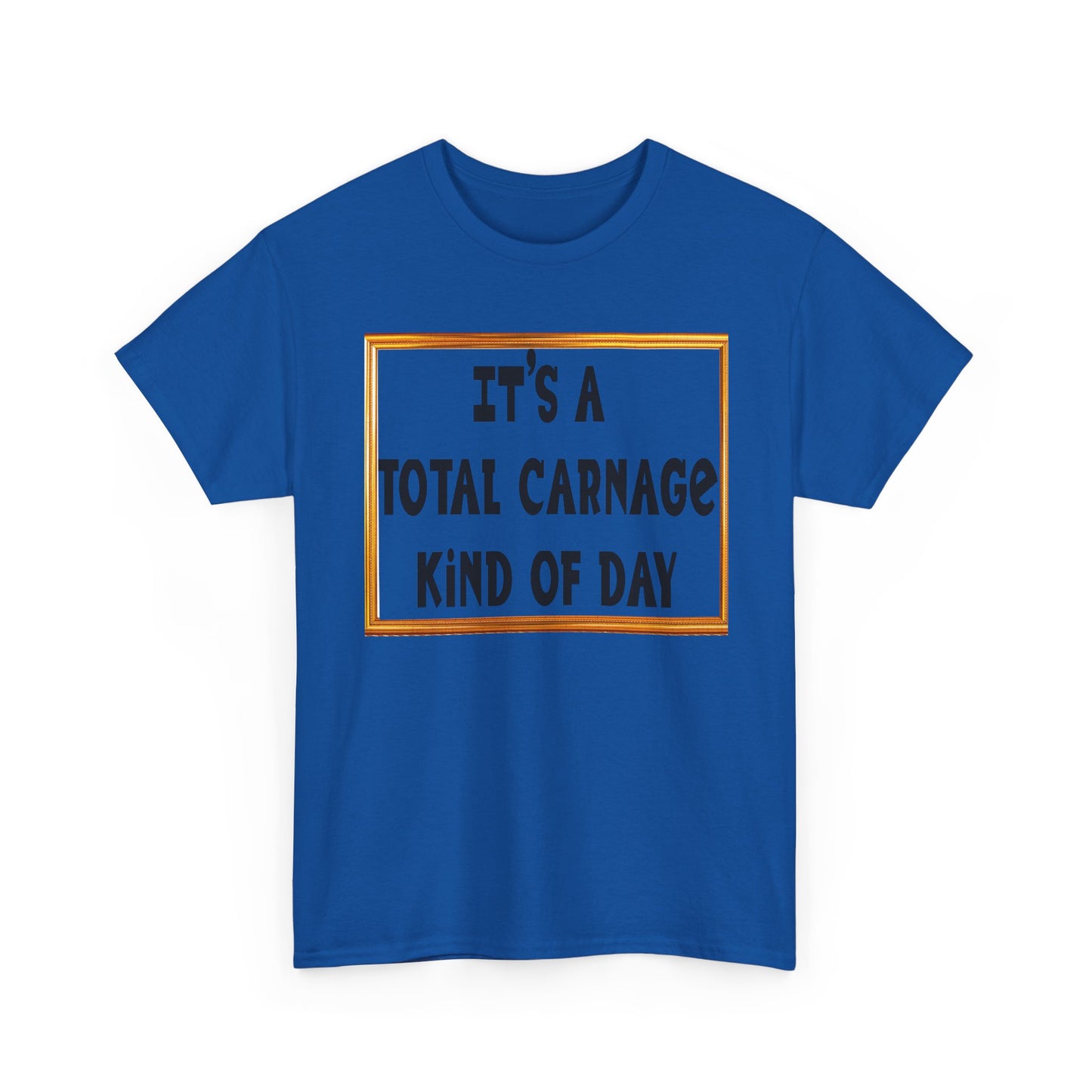 Total Carnage Unisex Heavy Cotton Tee, Casual t-shirt, Graphic Tee, Humor Shirt, Gift for Friends, Fun Apparel