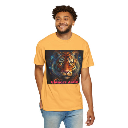 Chic Chinese Zodiac Tiger T-Shirt, Unisex Graphic Tee, Astrology Apparel, Zodiac Fashion, Year of the Tiger Shirt