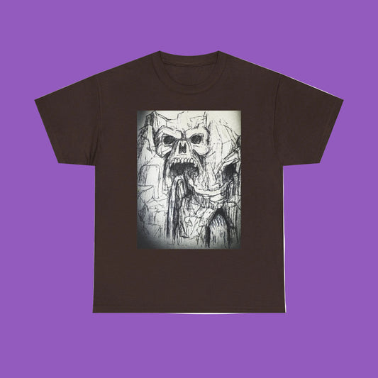 Skull Waterfall Tee Original Sketch Design