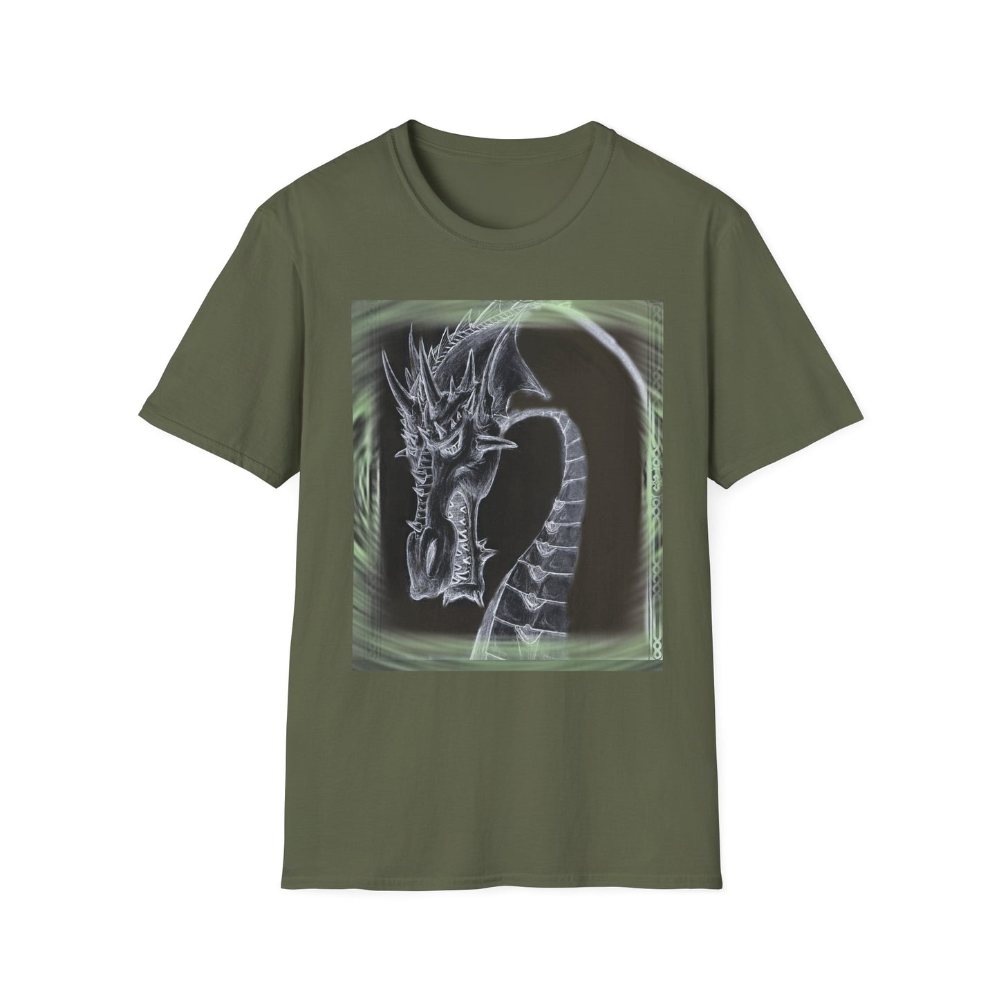 Dragon Skull T-Shirt — Gothic Fantasy Dragon Art Tee