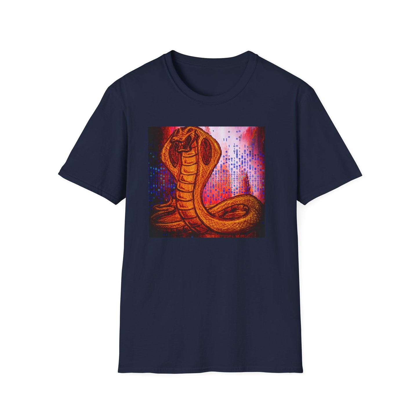 Cobra Serpent Graphic T-Shirt — Vibrant Retro Snake Art Tee
