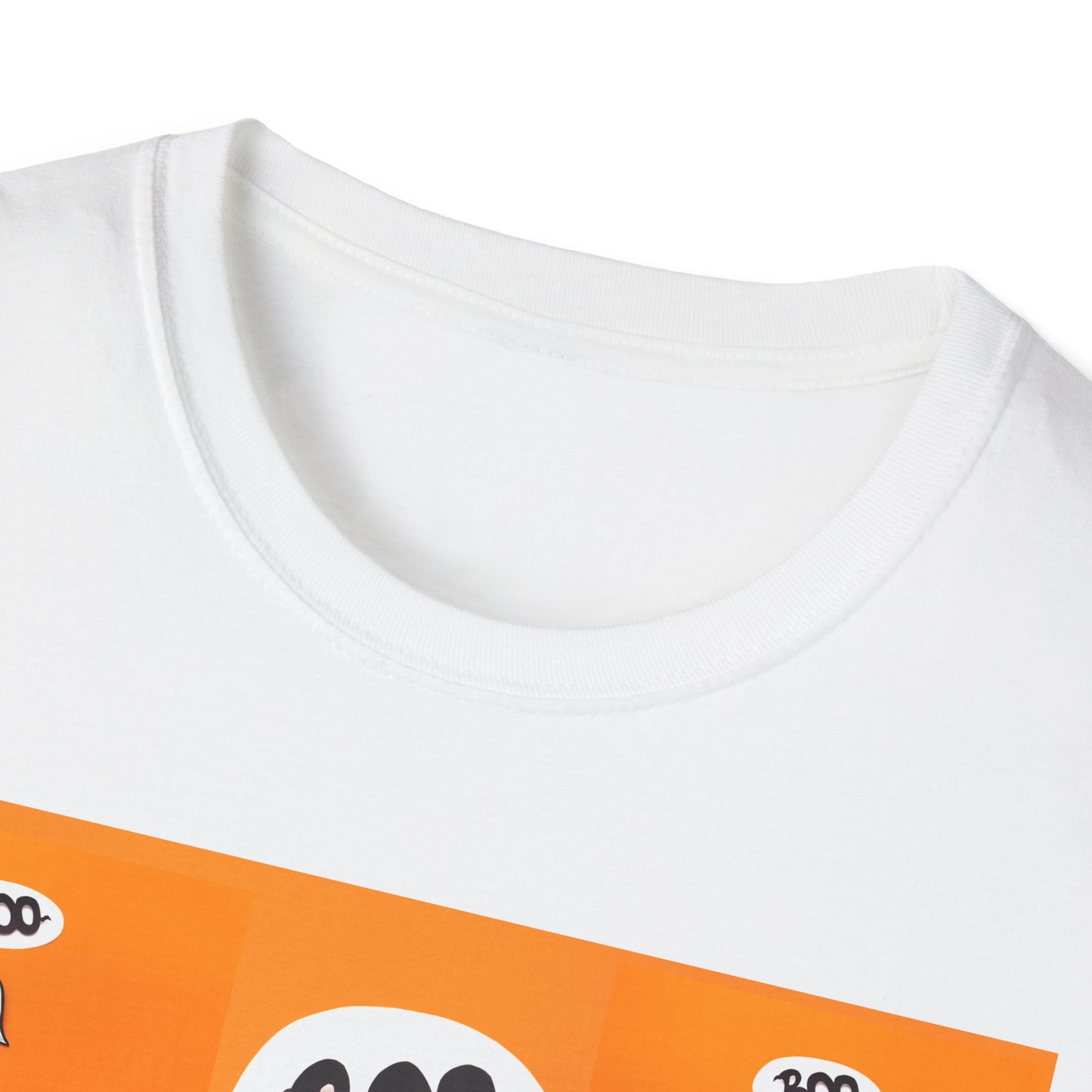 Halloween Ghost 'Boo' Unisex T-Shirt | Spooky Vibes, Costume, Fall Festivities, Trick-or-Treat, Fun Graphic Tee