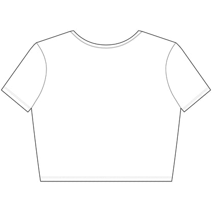 Purple flowers bloomWomen’s Poly-Cotton Crop Tee