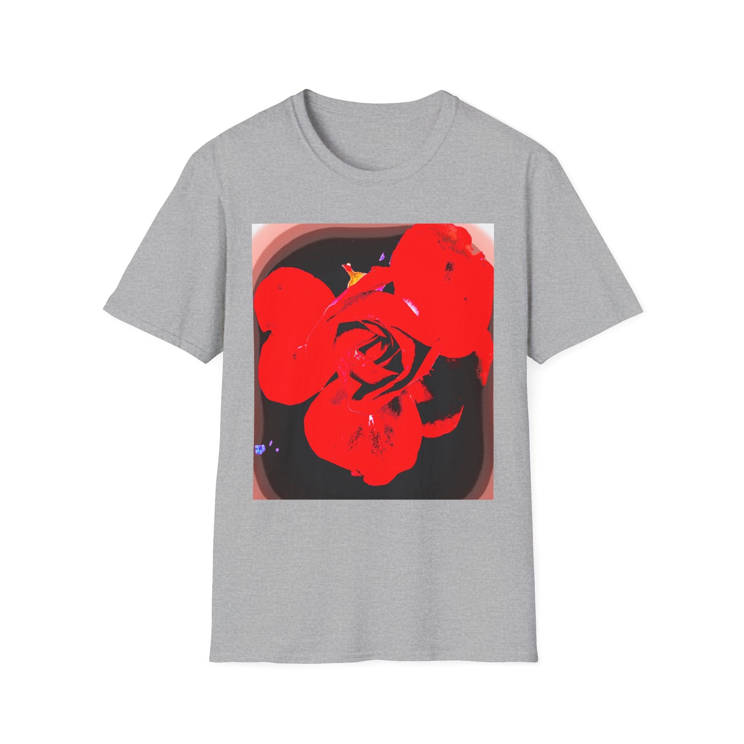 Sophie’s Saturday Floral Abstract T-Shirt — Red Rose Graphic Tee