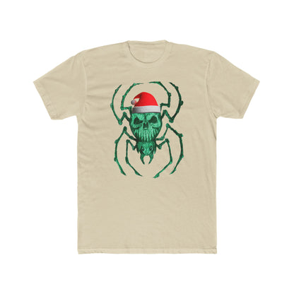 Skull Spider Tee — Festive Santa Hat Christmas Tee
