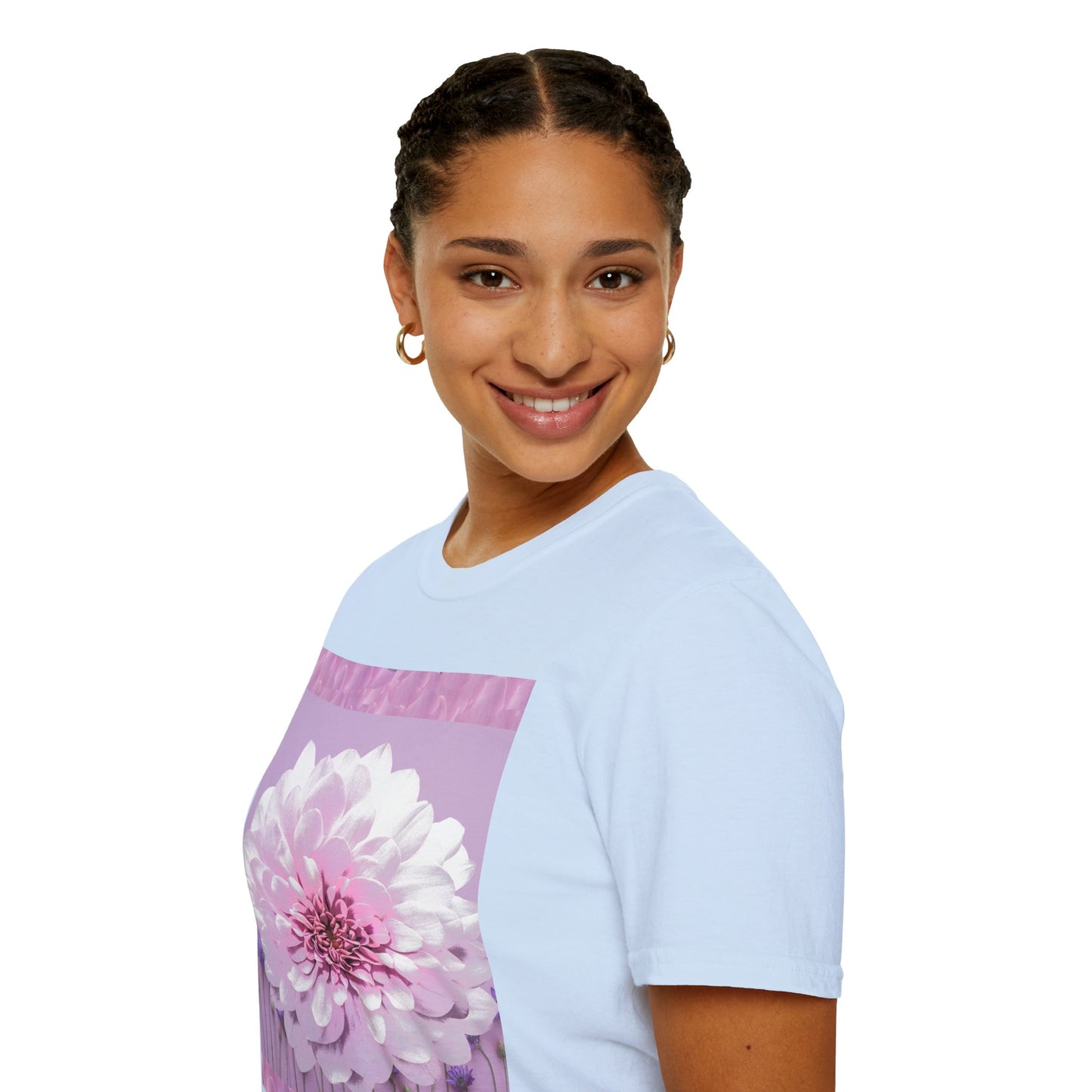 Pale Pink Flowers Abstract Unisex T-Shirt