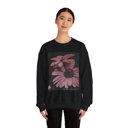 Faded Floral Crewneck Sweatshirt, Cozy Floral Sweatshirt, Gift for Her, Fashion Sweatshirt, Fall Style, Casual Wear