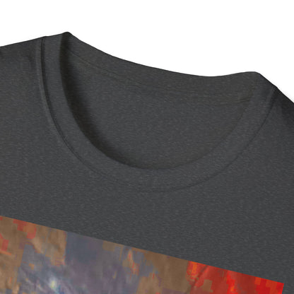 Vibrant Adventure motorcycle T-Shirt | Unisex Softstyle Tee, Casual Streetwear, Trendy Graphic Top, Unique Gift for Travelers, Colorful Artwork Shirt