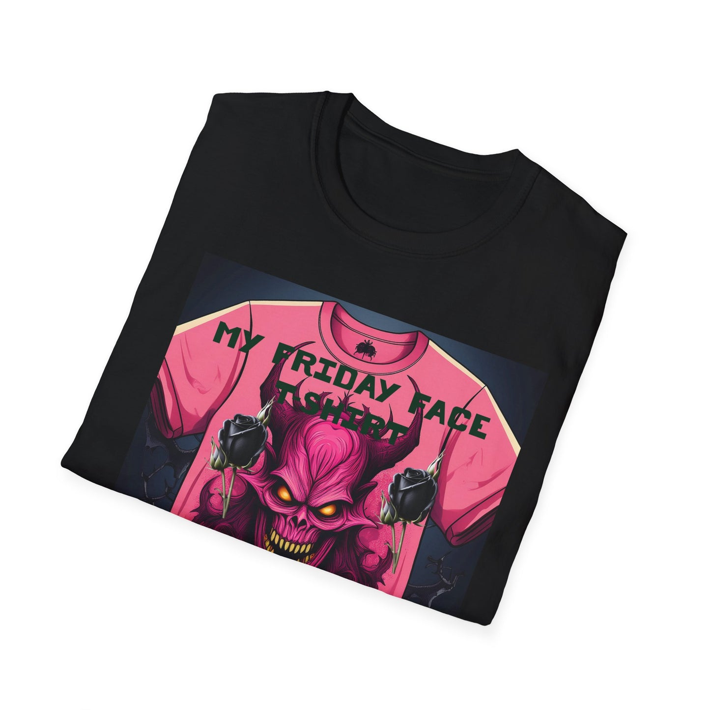 Demon Face Unisex T-Shirt - Friday Face Graphic Tee