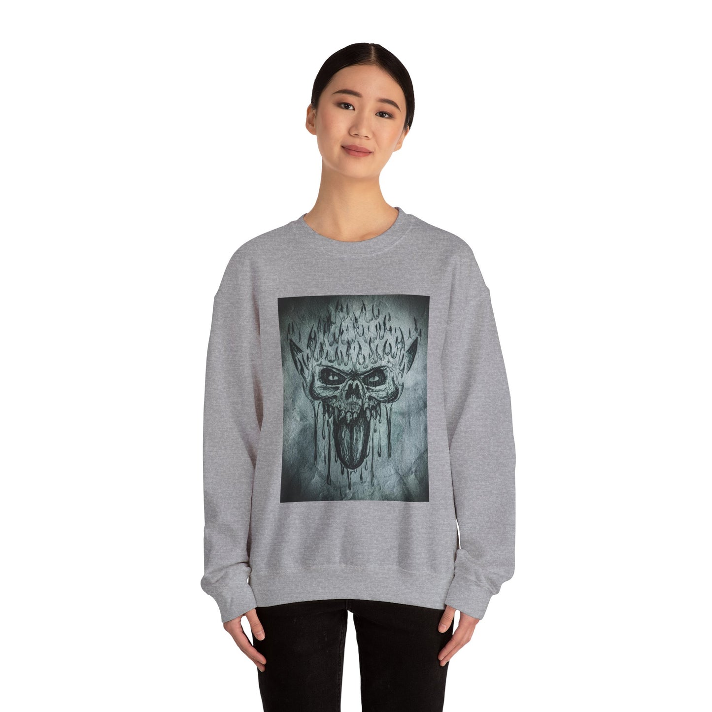 Skull Crewneck Sweatshirt