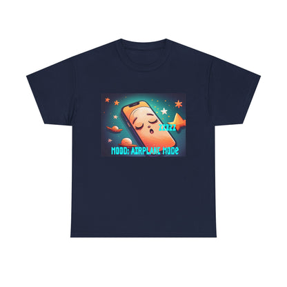 Tee Shirt - Airplane Mode Cute Phone Sleeping Design