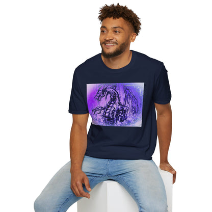 Dragon T-Shirt in Purple Tones - Unisex