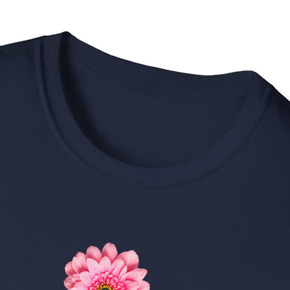 Floral Pink Rose Cross T-Shirt