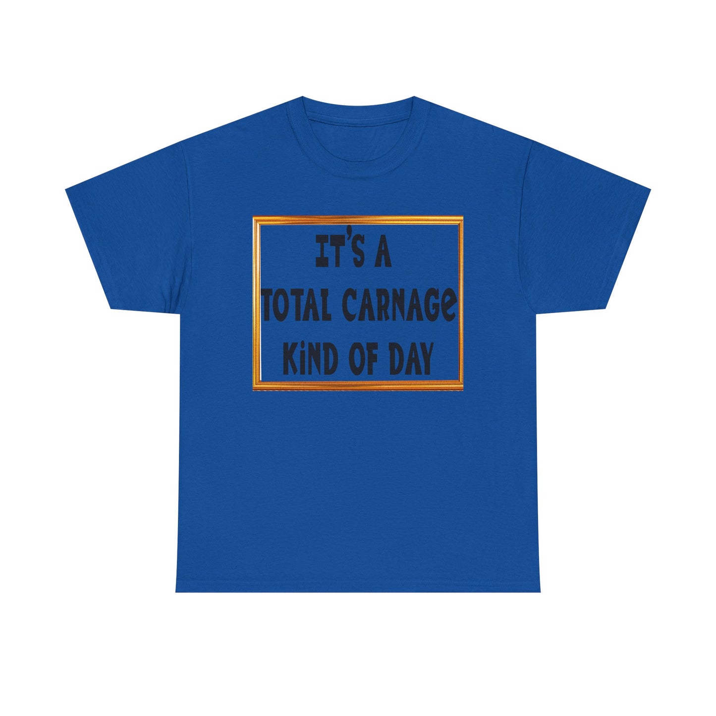 Total Carnage Unisex Heavy Cotton Tee, Casual t-shirt, Graphic Tee, Humor Shirt, Gift for Friends, Fun Apparel