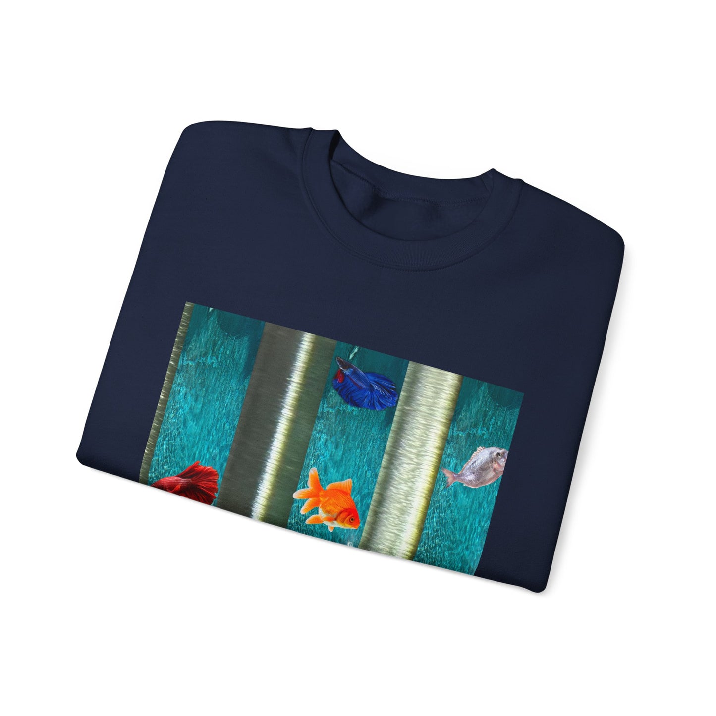 Vibrant Aquatic Sweatshirt - Cozy Outfit, Unique Gift, Everyday Comfort, Relaxing Atmosphere, Ocean Lover's Apparel