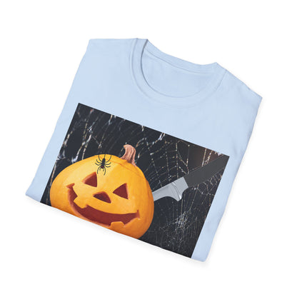 Halloween Pumpkin Horror T-Shirt, Unisex Tee, Spooky Shirt, Fall Fashion, Halloween Costume, October Celebration Gear