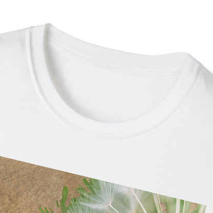 Boho Floral T-Shirt, Softstyle Unisex Tee, Casual Wear, Nature Lover Gift, Summer Outfit, Art Inspired Clothing