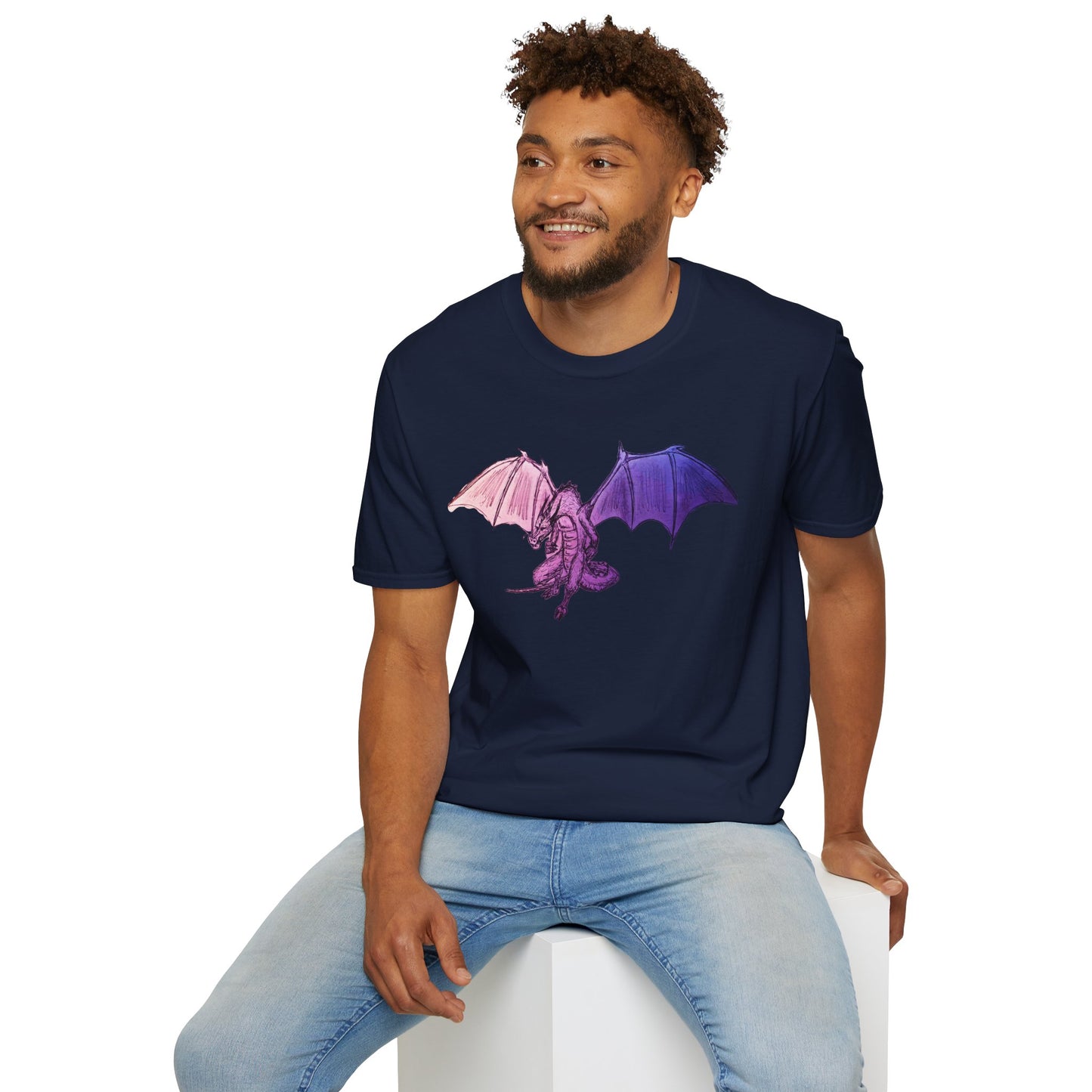 Fantasy Dragon T-Shirt - Unisex Softstyle Tee