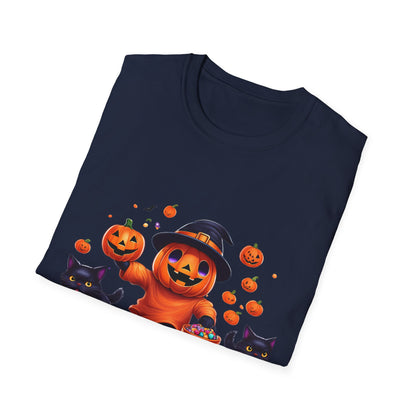 Halloween Themed T-Shirt, Perfect for Trick-or-Treating, Fall Celebrations, Graphic Tee for Cat Lovers, Unisex Costume Top, Fun Spooky [...]